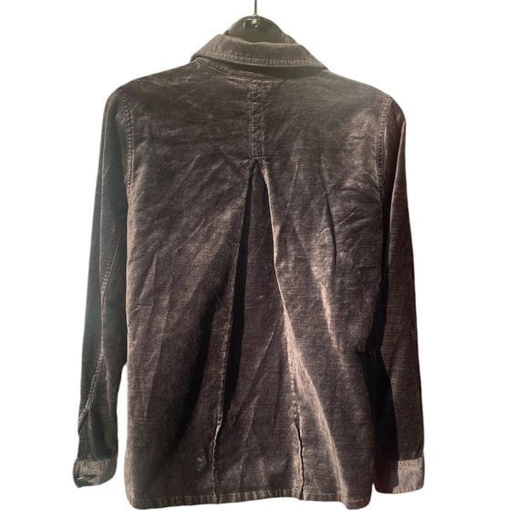 CABI  women’s Tuesday Topper Charcoal Velvet Shirt Jacket sz XS preloved 
#3730 - Picture 4 of 8